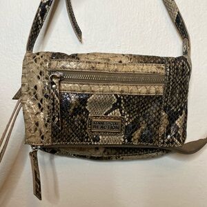 Kenneth Cole Reaction Faux Snake Skin Purse